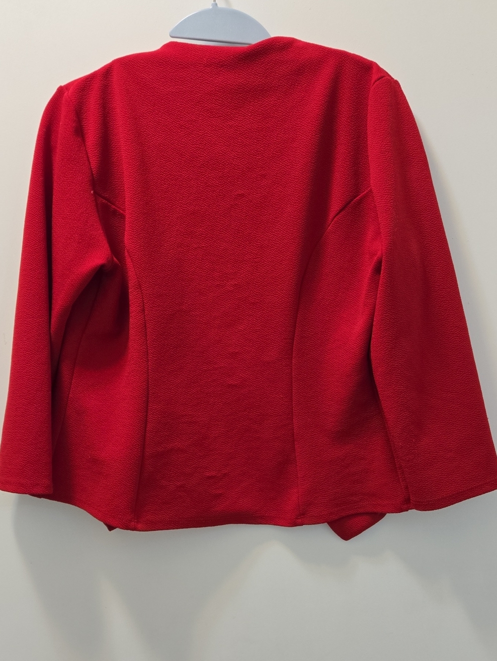 MOA USA Red Open-Front Cardigan Jacket - Picture 3 of 4